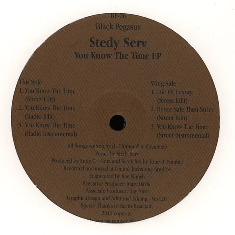 Stedy Serv - You Know The Time EP