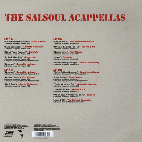 V.A. - The Salsoul acappellas - The Sistas