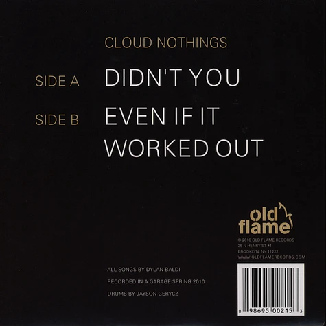 Cloud Nothings - Didn't You
