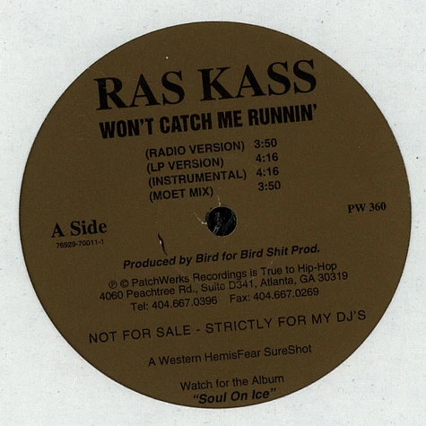 Ras Kass - Won't Catch Me Runnin'