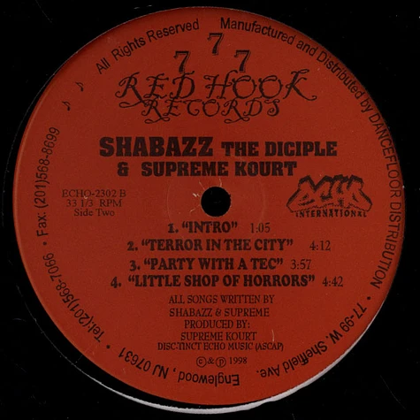 Shabazz The Diciple & Supreme Kourt - EP