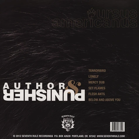 Author & Punisher - Ursus Americanus