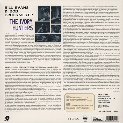 Bob Brookmeyer & Bill Evans - Ivory Hunters