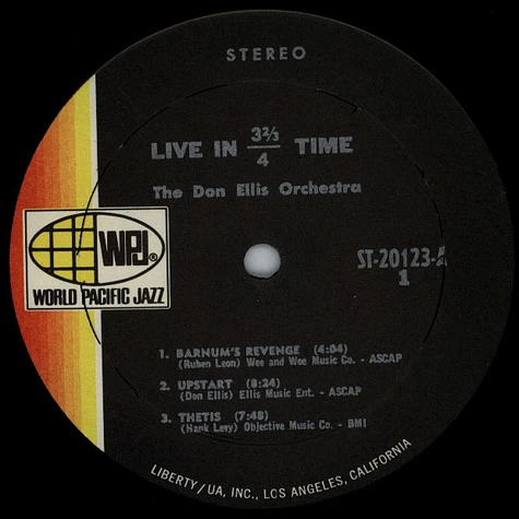 The Don Ellis Orchestra - Live In 3 2/3/4 Time