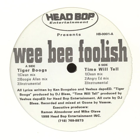 Wee Bee Foolish - Tiger Boogs
