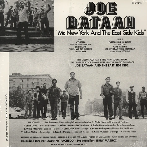 Joe Bataan - Mr. New York And The East Side Kids