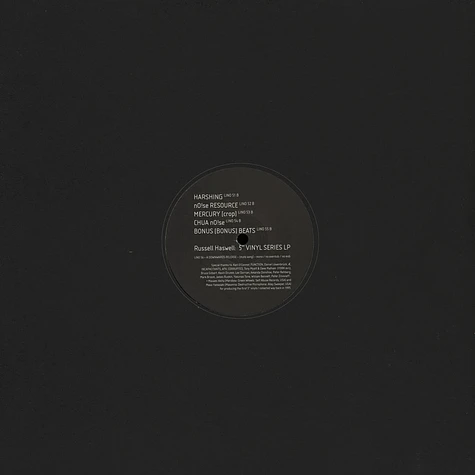 Russell Haswell - 5" Vinyl Series LP