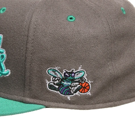 Mitchell & Ness - Charlotte Hornets NBA Melton Script Snapback Cap