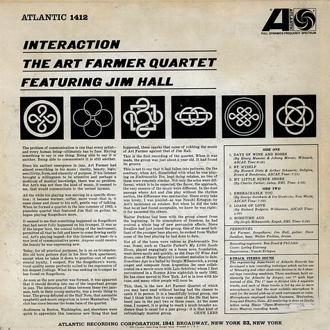 The Art Farmer Quartet Featuring Jim Hall - Interaction
