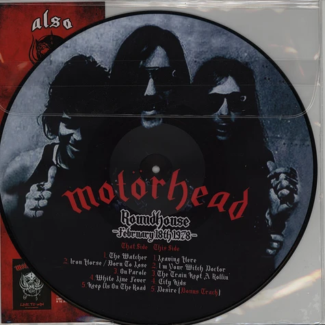 Motörhead - Roundhouse - February 18th 1978