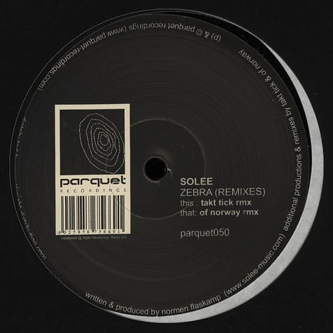 Solee - Zebra Remixes
