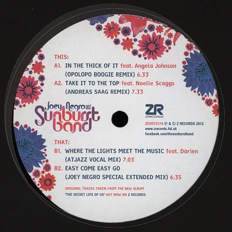 Joey Negro & The Sunburst Band - Remixes