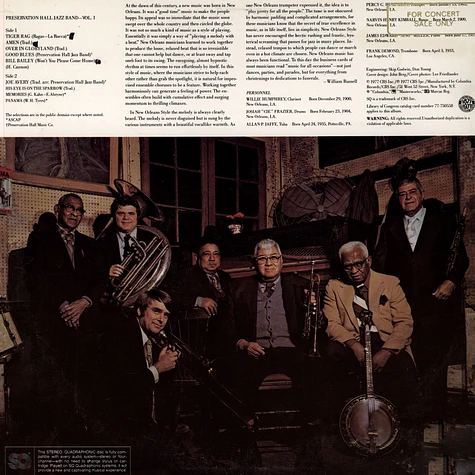 Preservation Hall Jazz Band - New Orleans Vol. I