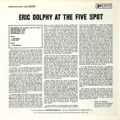 Eric Dolphy - Eric Dolphy At The Five Spot Volume 1