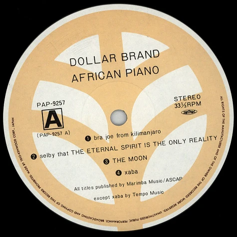 Dollar Brand - African Piano