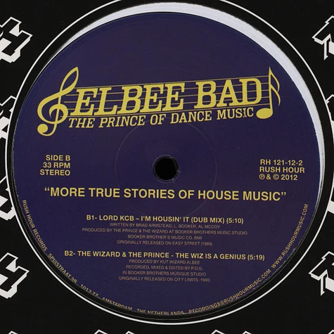 Elbee Bad - More True Stories Of House Music EP