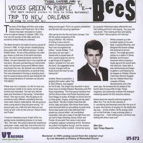 The Bees - Voices Green & Purple