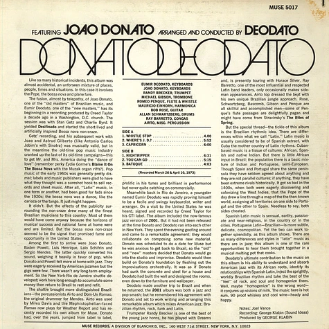 Eumir Deodato featuring Joao Donato - DonatoDeodato