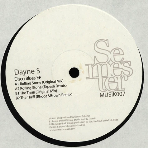 Dayne S - Disco Blues EP