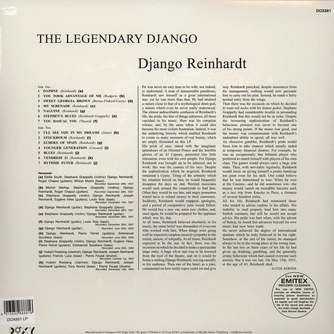 Django Reinhardt - The Legendary Django