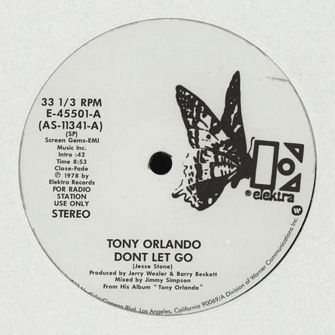 Tony Orlando / Sergio Mendes & The New Brasil ’88 - Don’t Let Go / I’ll Tell You Extended 12” Version