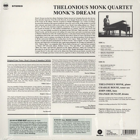 Thelonious Monk - Monk's Dream