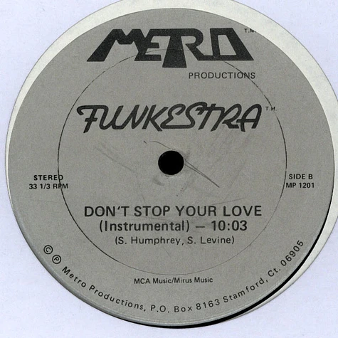 Funkestra - Don't Stop Your Love
