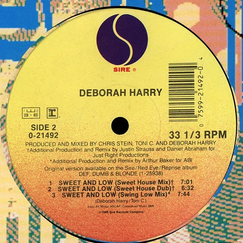 Deborah Harry - Sweet And Low
