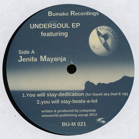 Jenifa Mayanja / Marco Nega - Undersoul EP