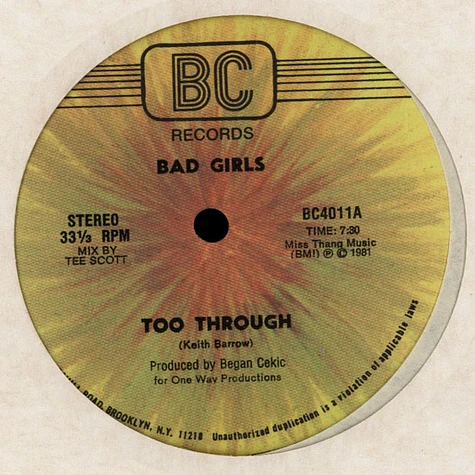 Bad Girls - Too Through