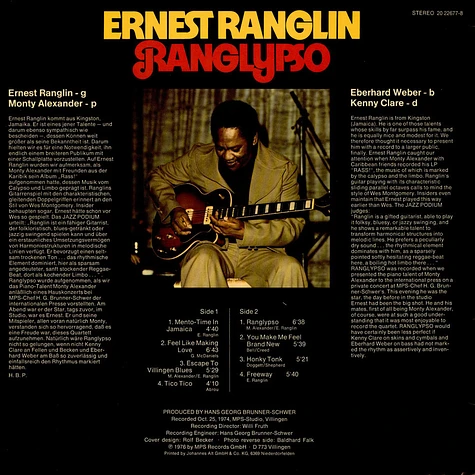 Ernest Ranglin - Ranglypso