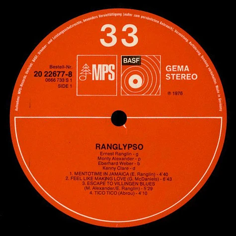 Ernest Ranglin - Ranglypso