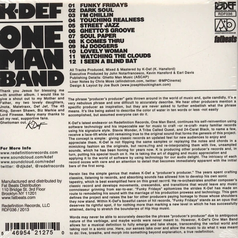 K-Def - One Man Band