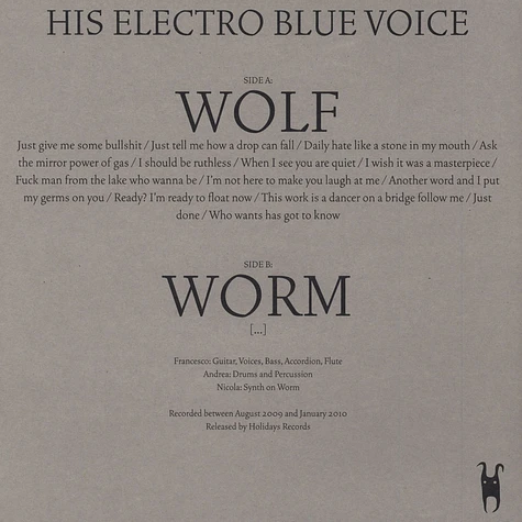 His Electro Blue Voice - Wolf