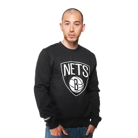Mitchell & Ness - Brooklyn Nets Core Logo Crew Sweater