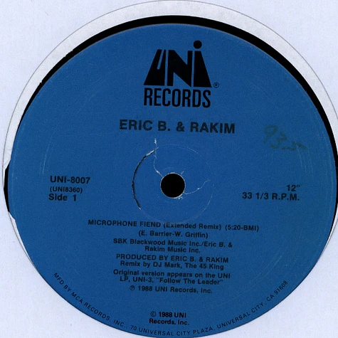 Eric B. & Rakim - Microphone Fiend
