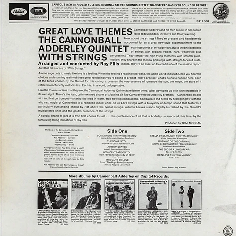 The Cannonball Adderley Quintet - Great Love Themes