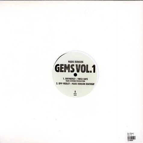 Mark Ronson - Gems Vol. 1