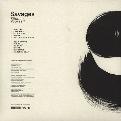 Savages - Silence Yourself