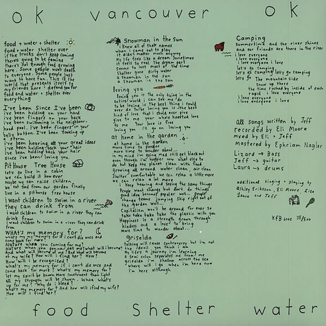Ok Vancouver Ok - Food. Shelter. Water.
