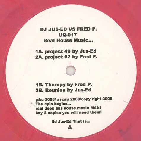 Jus-Ed vs. Fred P - Real House Music...