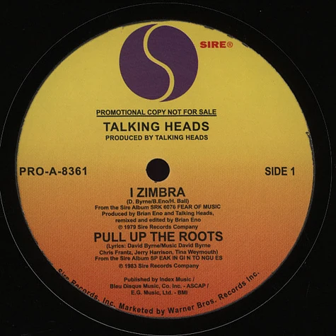 Talking Heads - Talking Heads EP