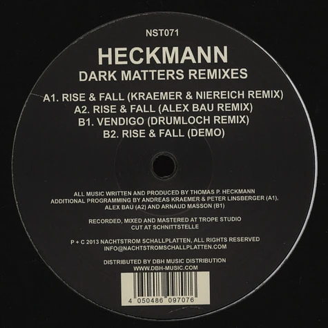 Thomas P. Heckmann - Dark Matters Remixes
