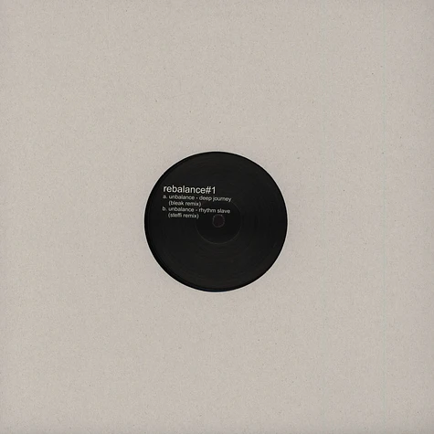 Unbalance - Deep Journey/ Rhythm Slave Remixes By Bleak & Steffi