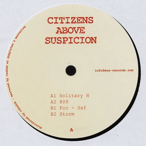 Citizens Above Suspicion - MUS07