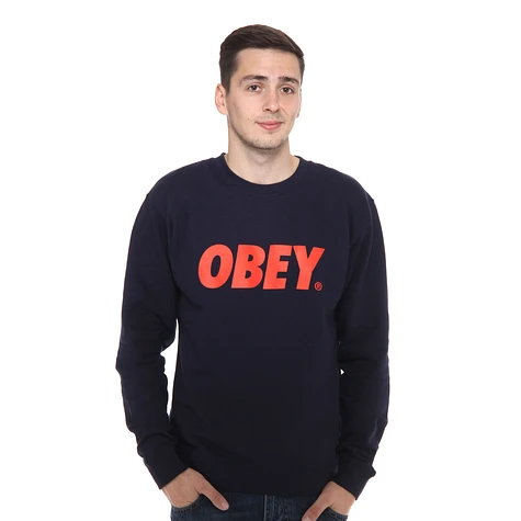 Obey - Obey Font Crewneck Sweater