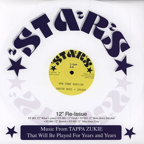 Jr. Ross & The Spears / Tappa Zukie / Zukie Stars - Bow Down Babylon / Me God And Dem / Bow Down Horns