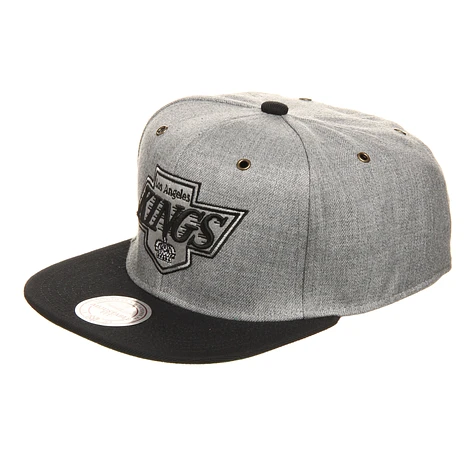 Mitchell & Ness - Los Angeles Kings NHL Vintage Heather Grey Wool Strapback Cap