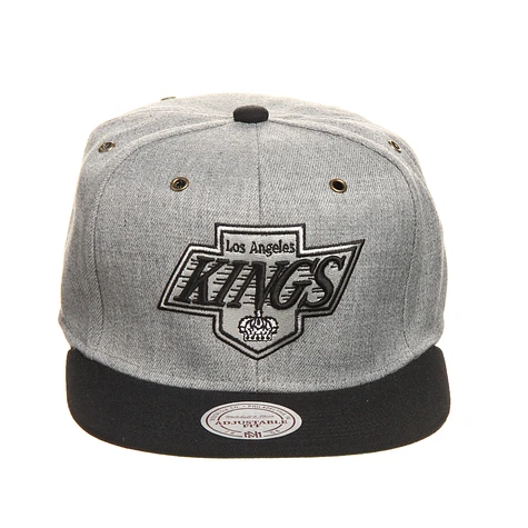 Mitchell & Ness - Los Angeles Kings NHL Vintage Heather Grey Wool Strapback Cap