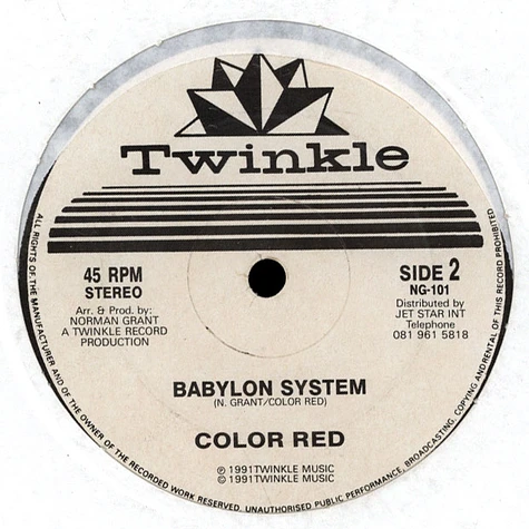 E.T Webster / Colour Red - Reggae Symphony / Babylon System